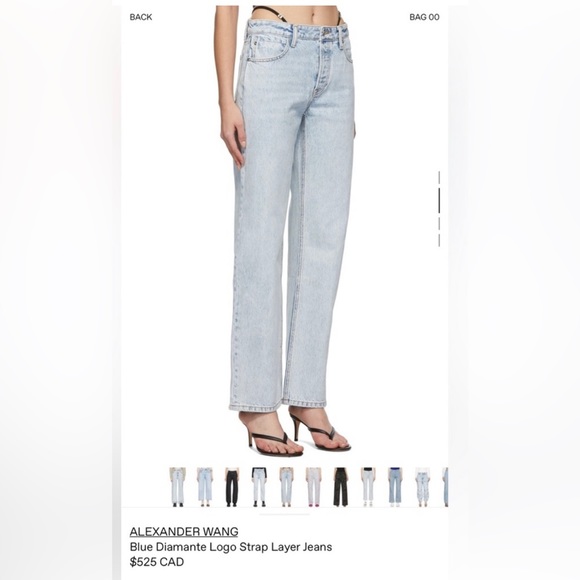 Alexander Wang Diamanté Jeans Size 26 - Picture 4 of 5